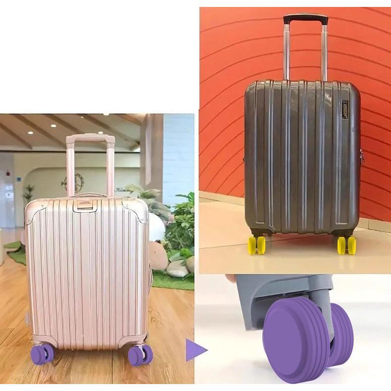 plusnao キャスターカバー 同色8個セット タイヤカバー キャリー