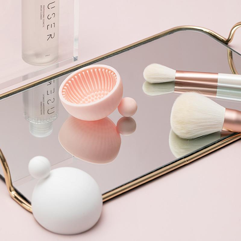 メイクブラシクリーナー 洗浄ボウル シリコン 柔らかい 小さめ