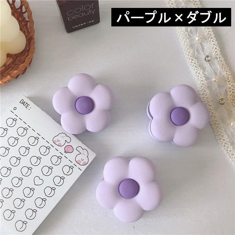 クリップ 単品 花 フラワー 花型 花形 かわいい 韓国雑貨 シングル