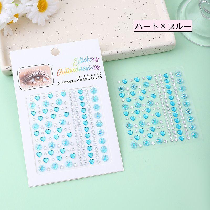 シール ラインストーンシール ステッカー 3D キラキラ ビジュー 雫