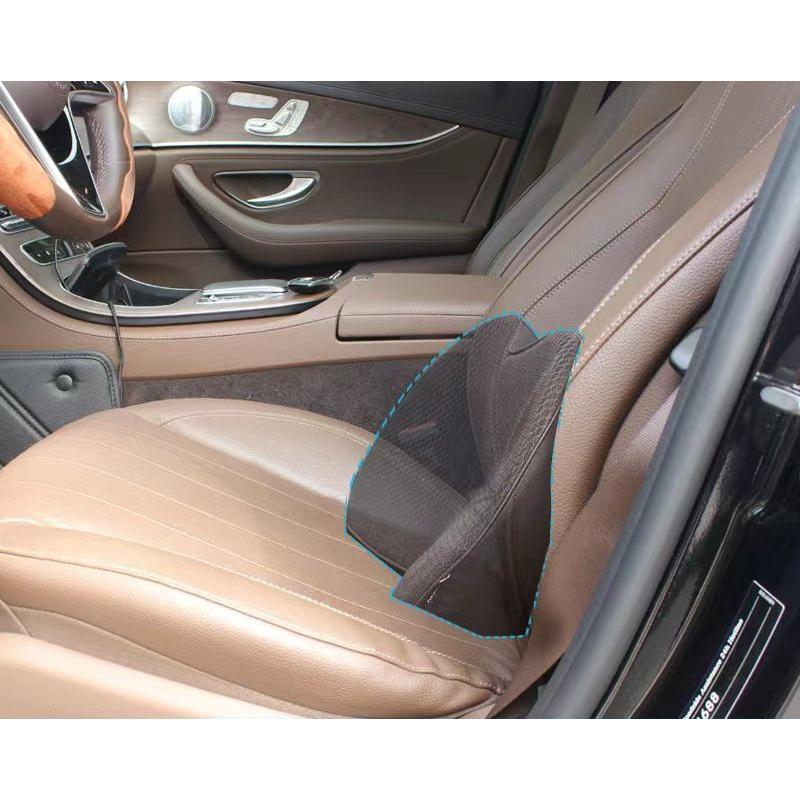 カーシートクッション 座面 背面 2WAY 立体 3D 腰用クッション パッド