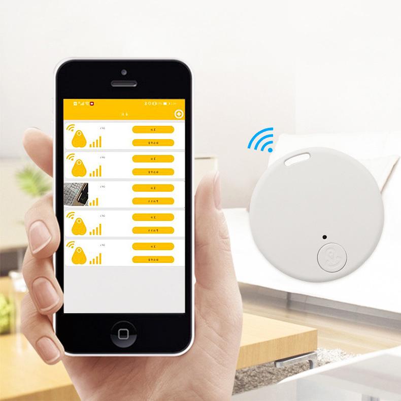 スマートトラッカー 丸型 Bluetooth5.0 忘れ物防止 紛失防止 iOS