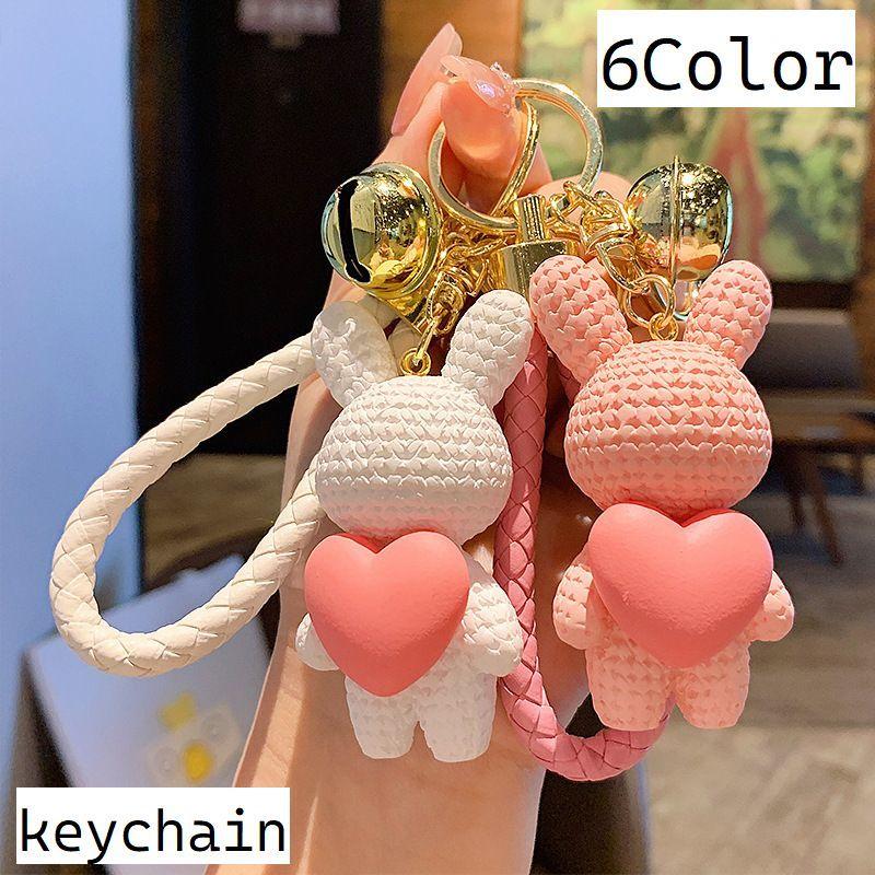 ハンドメイド☆キッズリボン☆ピンク☆うさぎ柄☆ビジューと揺れる