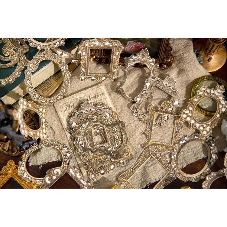 デザインペーパー 素材紙 コラージュ素材 30枚入り 額縁 ハンド