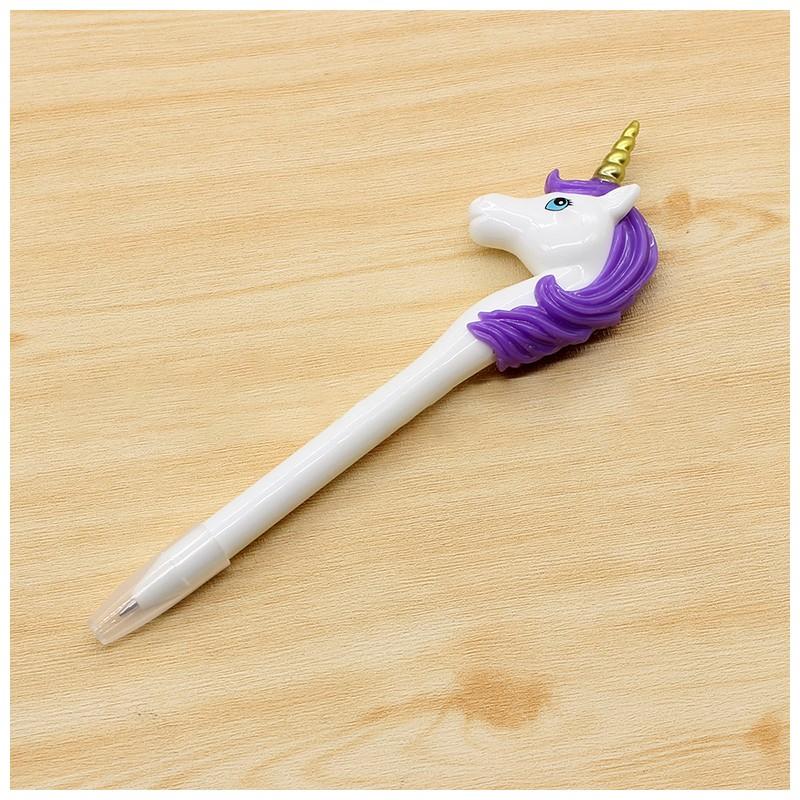 ボールペン 文具 筆記具 ユニコーン形 かわいい ユニーク キャップ付き