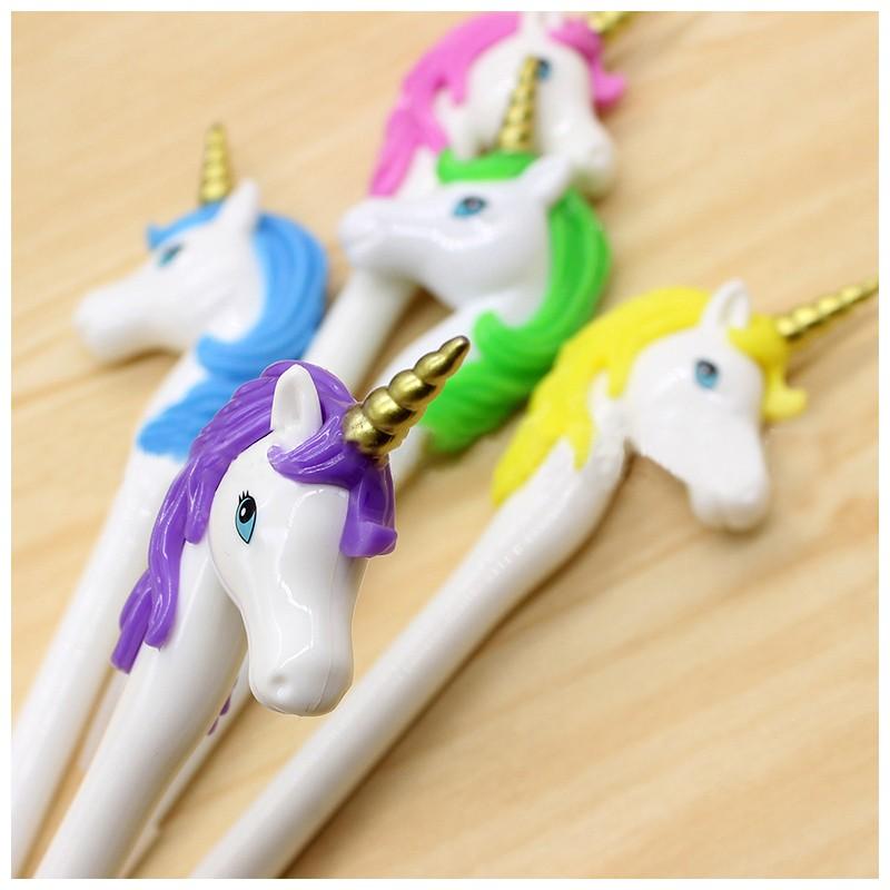 ボールペン 文具 筆記具 ユニコーン形 かわいい ユニーク キャップ付き