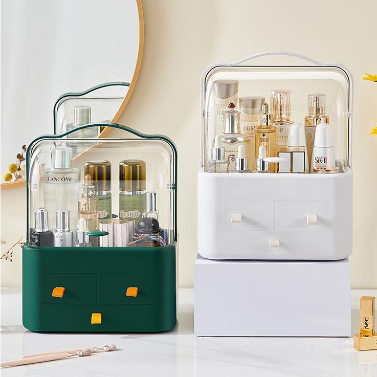 メイクボックス コスメボックス 化粧品収納 蓋付き 持ち手付き