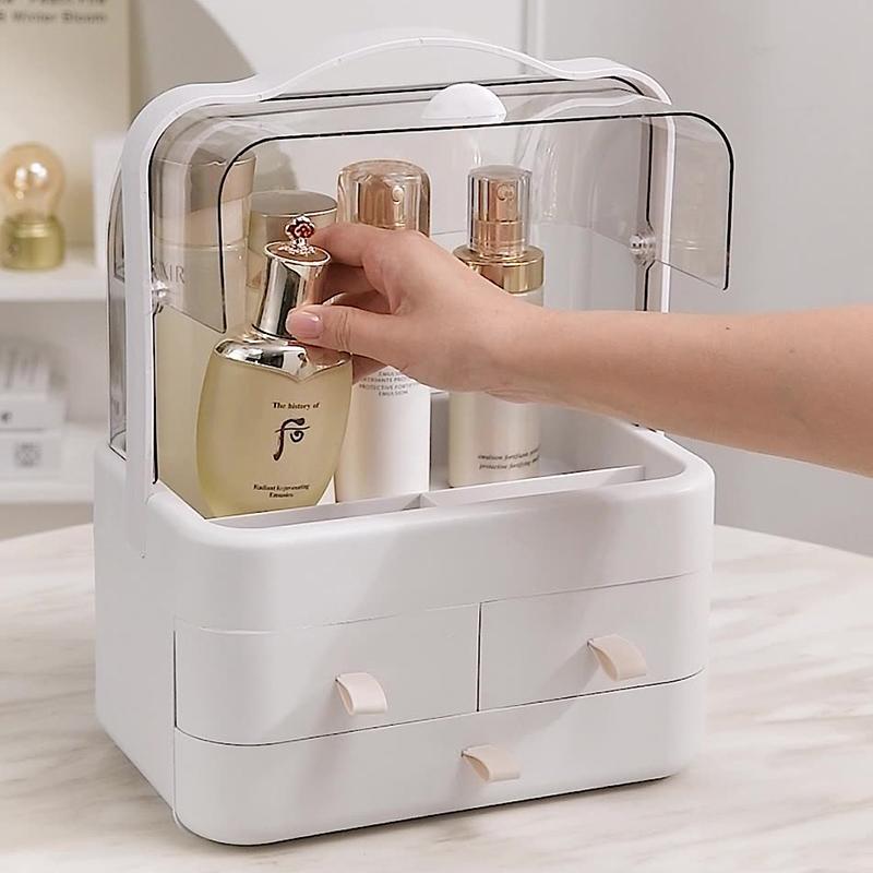 メイクボックス コスメボックス 化粧品収納 蓋付き 持ち手付き