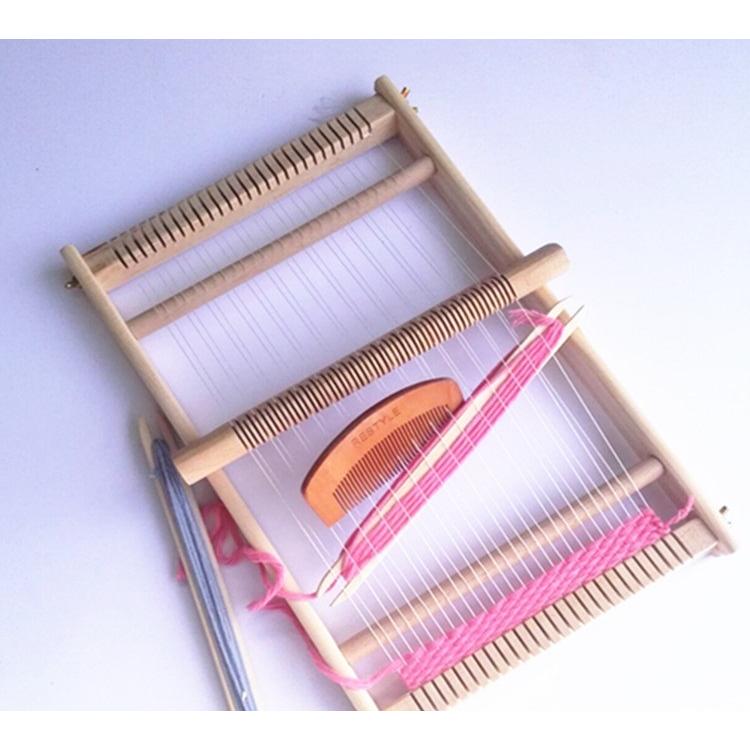 編み機 編み物 木製 毛糸付き 手織り機 親子 キッズ DIY 卓上