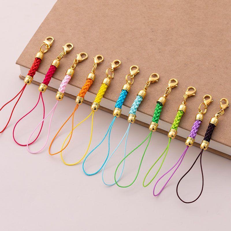 500本【根付紐】ストラップパーツ　根付紐（両紐）　ハンドメイド　DIY 楽天市場】ストラップパーツ根付紐(両紐）10本 グレー