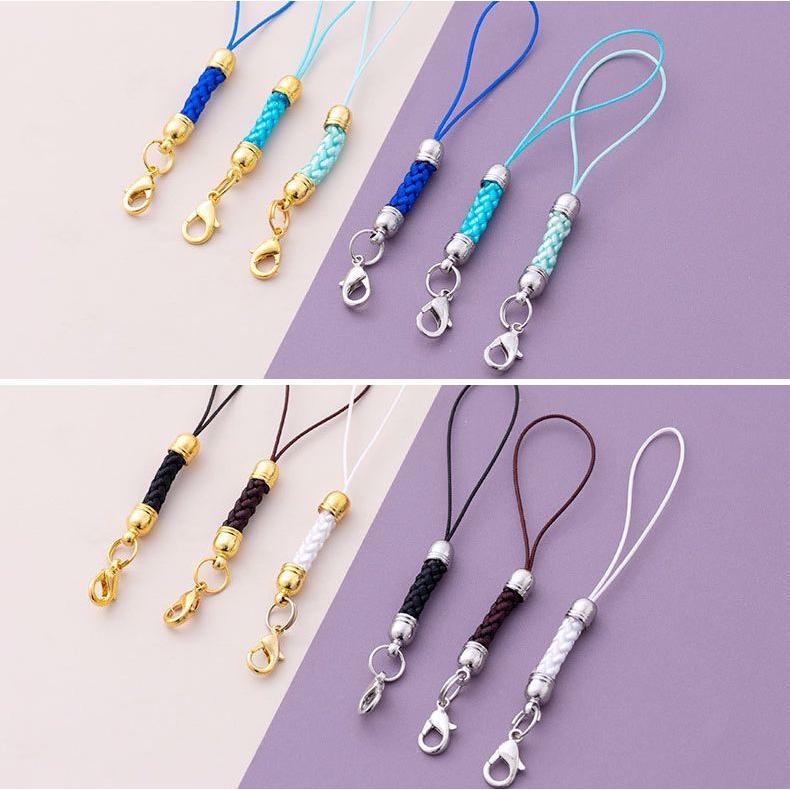 500本【根付紐】ストラップパーツ　根付紐（両紐）　ハンドメイド　DIY Amazon | サムコス 20個セット 根付紐 20色 カラフル ロープ 縄