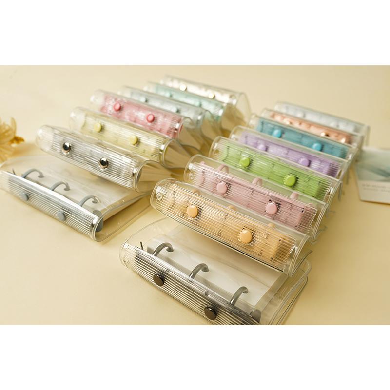 plusnao（プラスナオ） システム手帳 透明バインダー メモ帳 文房具