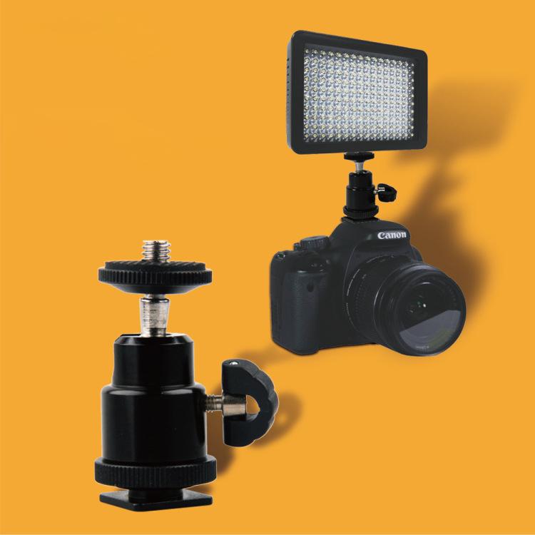 ホットシューマウントアダプタ カメラ 1 4ネジ ミニボールヘッド 自由