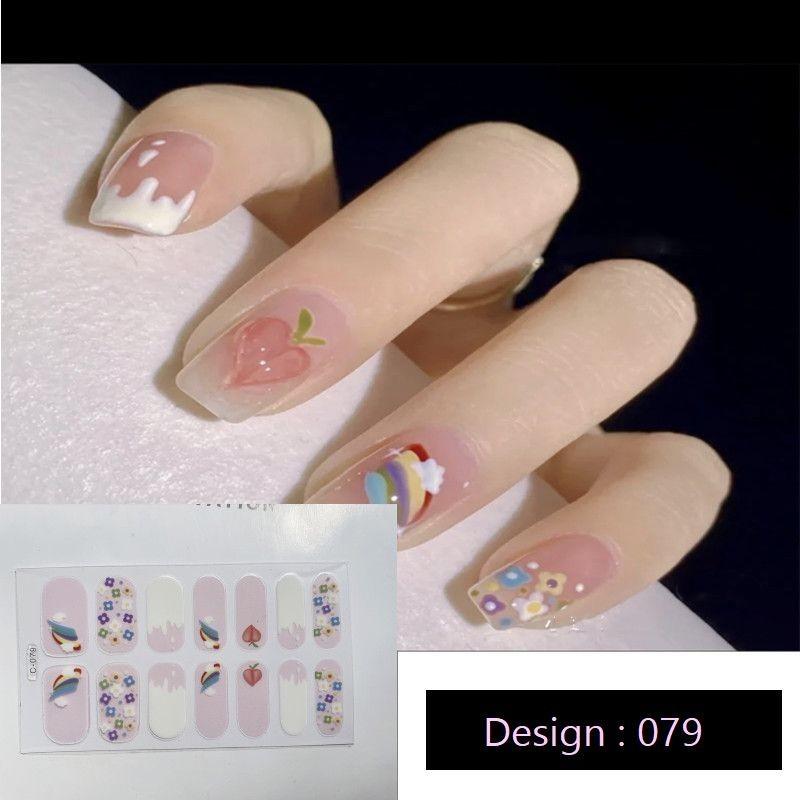 ラメ入りストーンネイルシール ネイルシール 単品 3D ネイルシート ネイルアート デコネイル ネイル