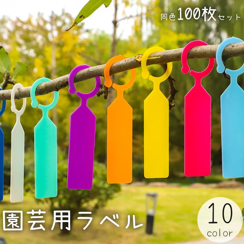 園芸用ラベル 100枚セット ネームタグ ハングタグ 名前カード プラント