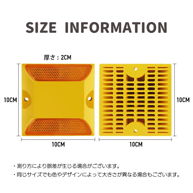 鉄道関連グッズ：鉄道プレート 鉄道反射板 リフレクター(当時物) 道路鋲 反射式 リフレクター ビス固定式 DIY用品 駐車場 道路用品 縁石