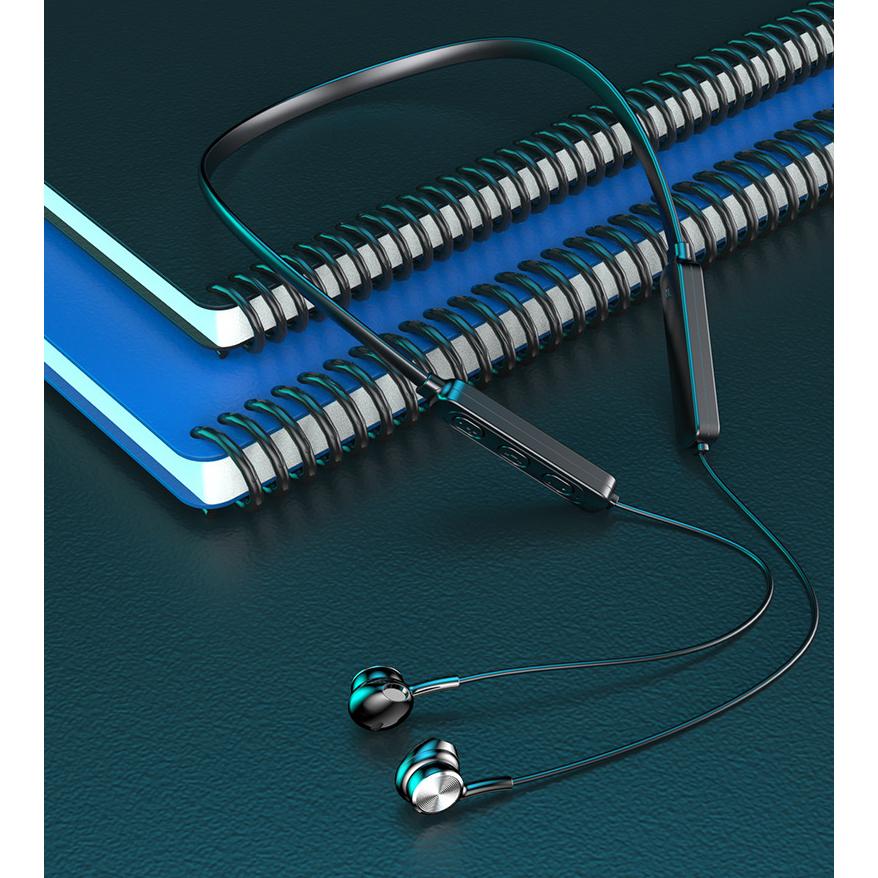 ワイヤレスイヤホン ネックバンド型 Bluetooth 5.0 左右一体型 両耳 首