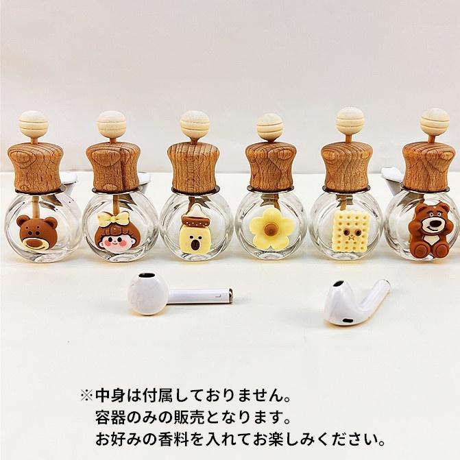 車用香水瓶 芳香剤ボトル カー用品 カーアクセサリー ボトル 花 花柄