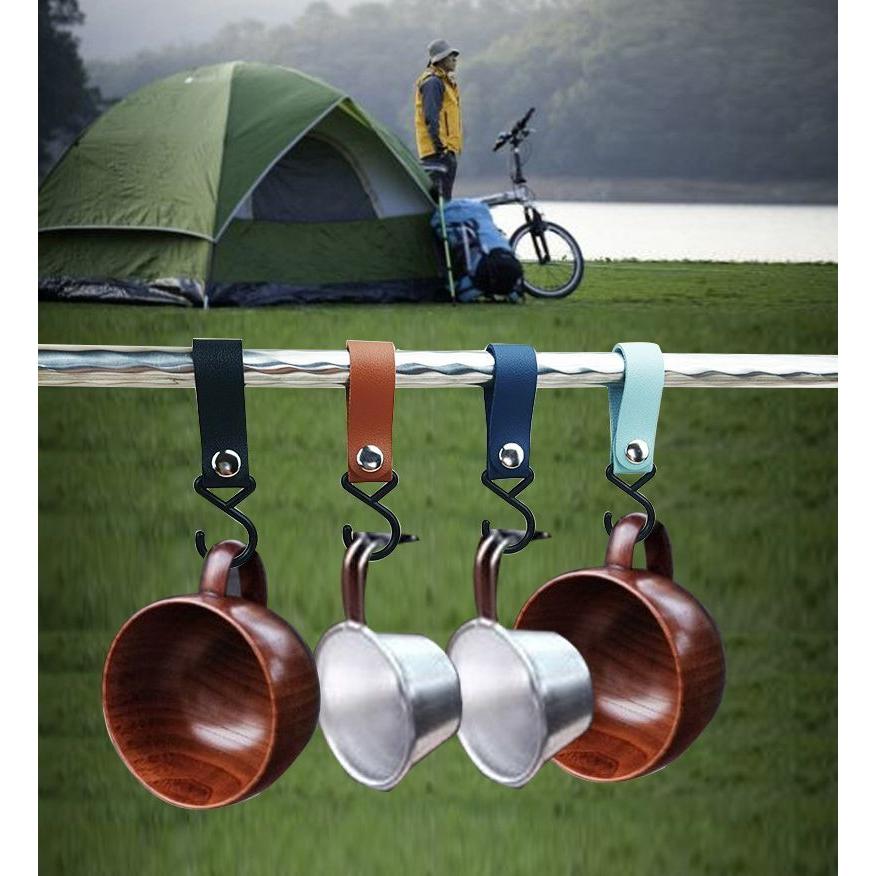 ★LEDランタン★防災グッズ★本体を吊るせる便利なハンガーフック★ グッドグッズ(GOODGOODS)ランタンフック 黒 アウトドア キャンプ