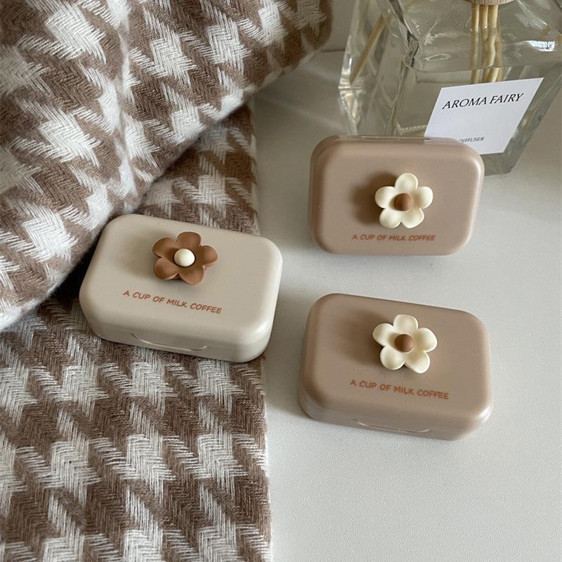 コンタクトレンズケース カラコンケース ソフトレンズ用 鏡 ミラー