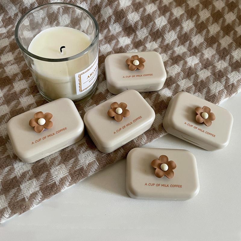 コンタクトレンズケース カラコンケース ソフトレンズ用 鏡