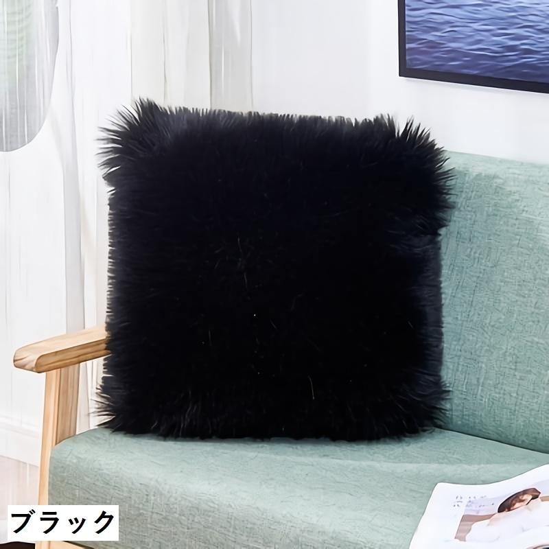 【新品】　黒い正方形クッション　10枚　金鵄商店 plusnao（プラスナオ） クッションカバー 単品 正方形 長方形 四角 角