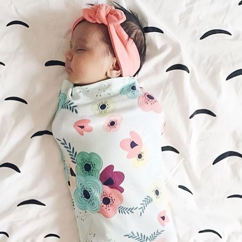 おくるみ ブランケット 赤ちゃん ベビーブランケット ヘアバンド 出産祝い お祝い プレゼント 総柄 アニマル 可愛い ヘアバンド付き お昼寝 ベビー プラスナオ Paypayモール店 通販 Paypayモール