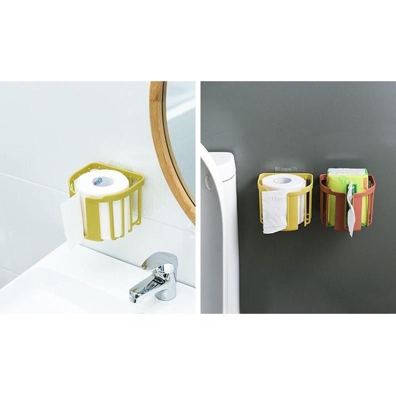 ノーパンチ式壁掛け式アイデア個性吸盤二重浴室トイレホルダー ノーパンチ式壁掛け式アイデア個性吸盤二重浴室トイレホルダー