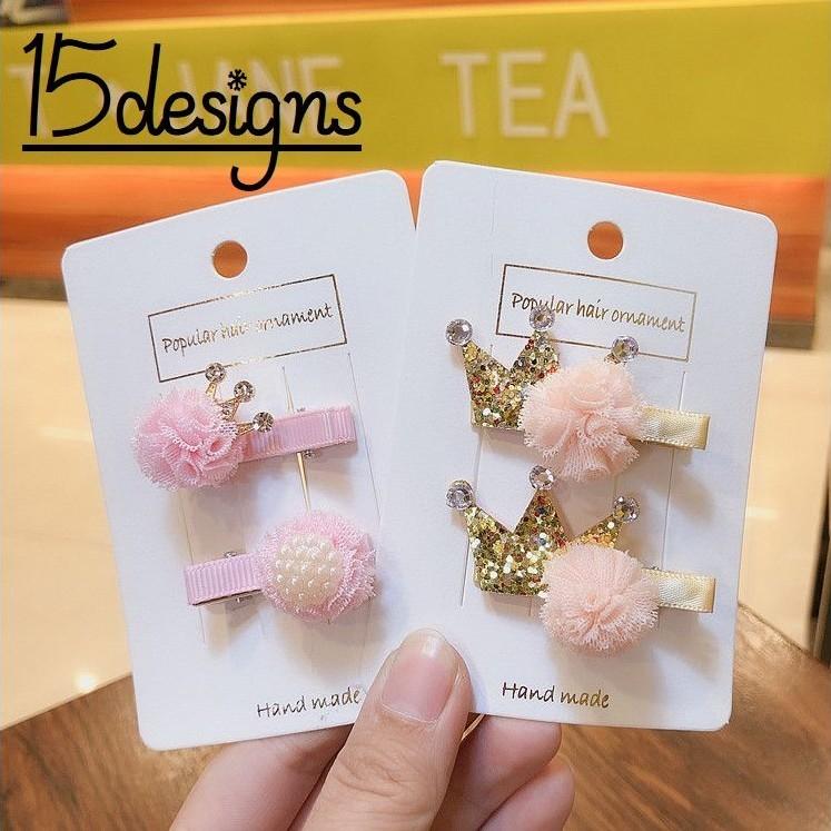 ヘアクリップ キッズ パッチン留め かわいい リボン 王冠 星 花 ウサギ ２個セット ヘアアクセサリー 髪留め ベビー 女の子 プラスナオ Paypayモール店 通販 Paypayモール