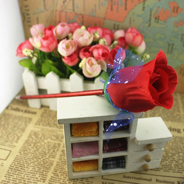 ボールペン 3本セット 油性ボールペン 薔薇モチーフ バラ ローズ