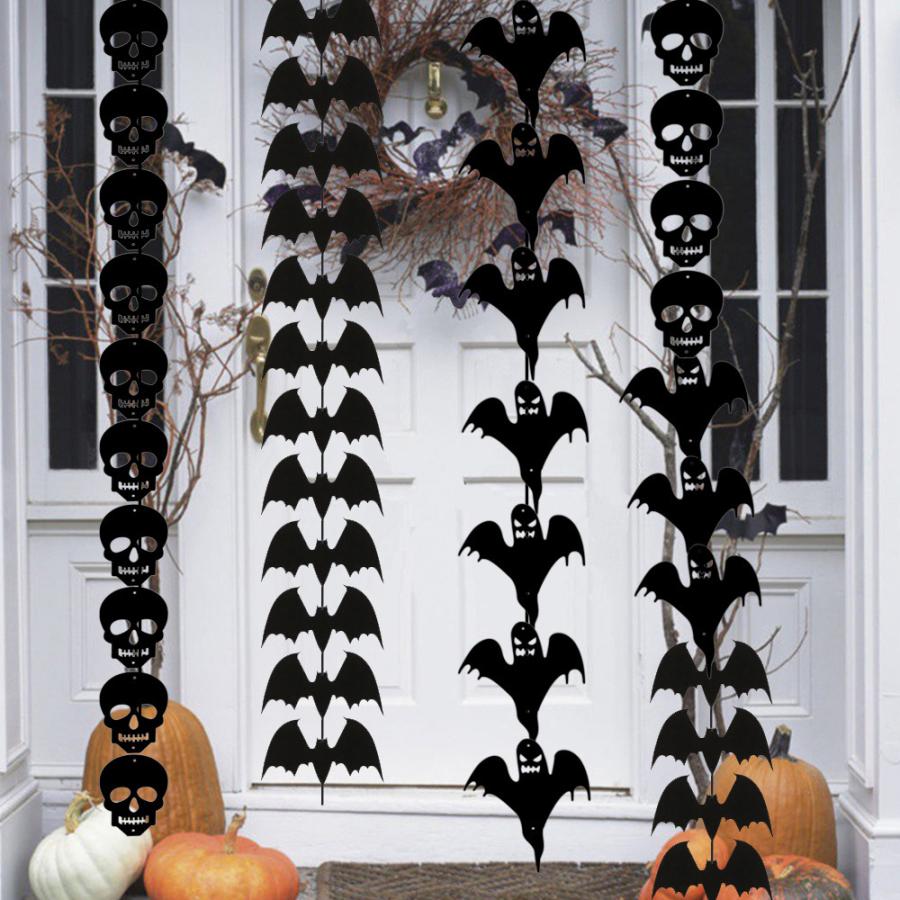 ハロウィン用品 吊り飾り 吊り下げガーランド 室内装飾 コウモリ ドクロ スカル ゴースト オバケ おしゃれ コワイ カワイイ 飾り付け 壁面 天井 Zak プラスナオyahoo 店 通販 Yahoo ショッピング
