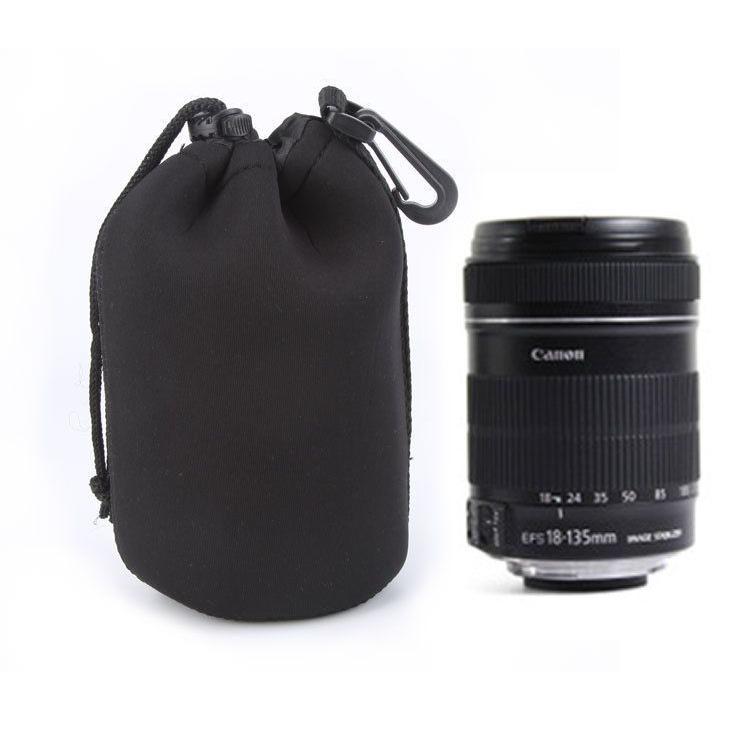 Canon EF-Sレンズ4点セット　おまけレンズ収納ボックス レンズケース 4点セット 4サイズ レンズポーチ カメラレンズ 収納袋