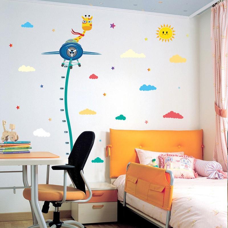 ウォールステッカー インテリア 壁紙シール ウオールシール 身長計 きりん 飛行機 Diy 子供部屋 リビング 雑貨 小物 壁紙 剥がせる おしゃれ プラスナオ Paypayモール店 通販 Paypayモール