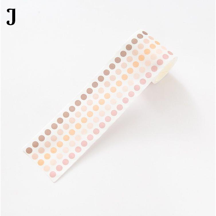 丸シール ドット 8mm 丸型 ステッカー 和紙 装飾用 マステ シール DIY