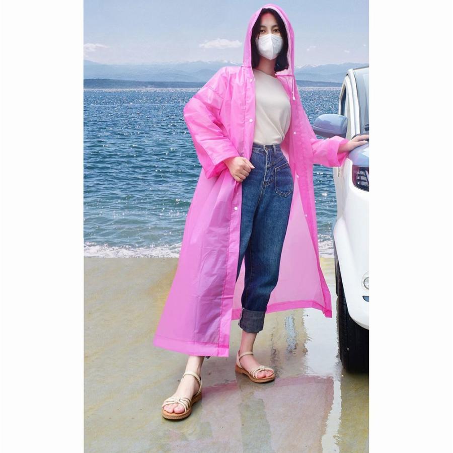 plusnao レインコート カッパ かっぱ 雨合羽 大人用 レディース