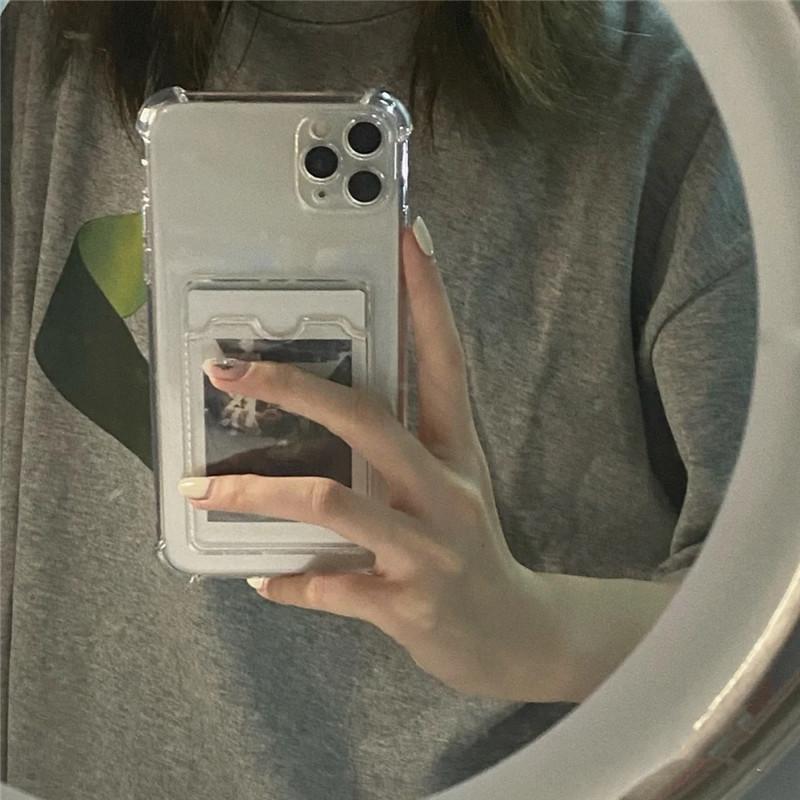 Iphoneケース スマートフォンケース スマホカバー 携帯カバー 無地 ソフト 背面収納 カード収納 背面保護 傷防止 アップル シンプル かわいい プラスナオ Paypayモール店 通販 Paypayモール