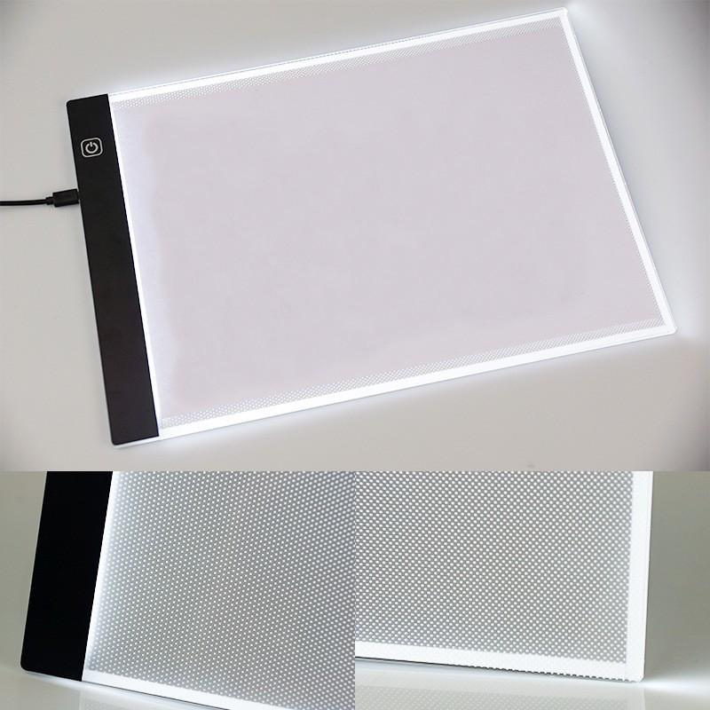 トレース台 A5サイズ 調光機能付き LED 薄型 USBケーブル付き ライト