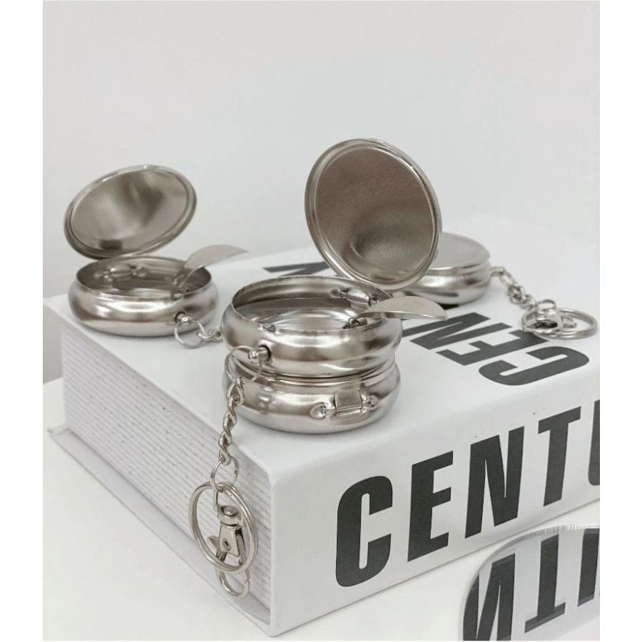 携帯灰皿 アッシュトレイ キーリング キーホルダー タバコ置き