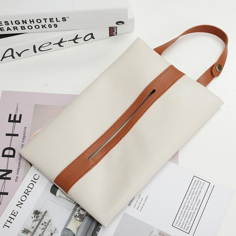 【売約済み】掛けられる　ティッシュケース plusnao ティッシュケース 掛けられる ティッシュカバー 吊り下げ 縦