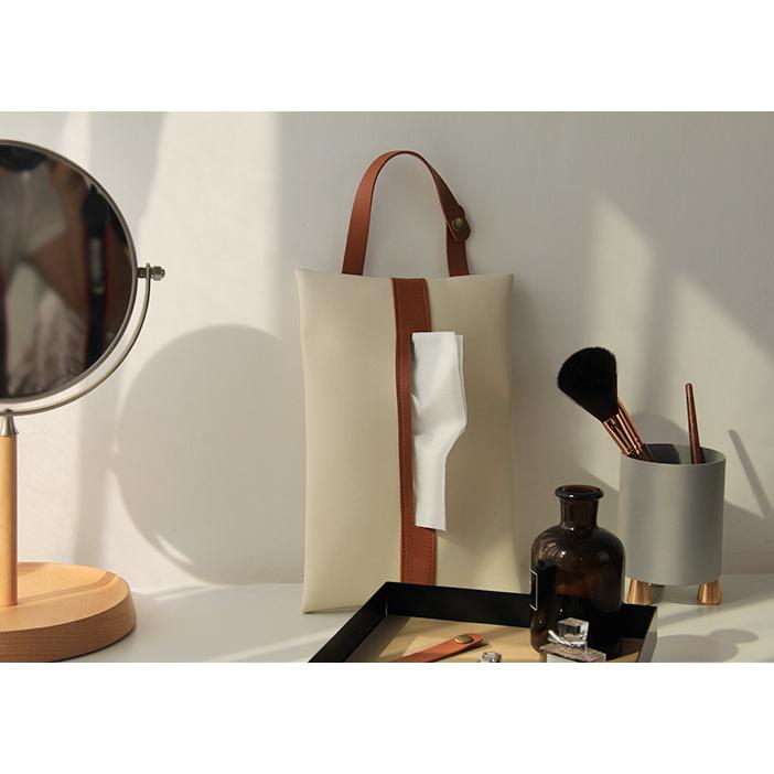 plusnao ティッシュケース 掛けられる ティッシュカバー 吊り下げ 縦