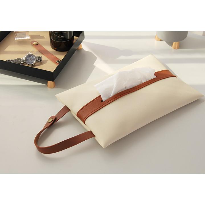 【売約済み】掛けられる　ティッシュケース plusnao ティッシュケース 掛けられる ティッシュカバー 吊り下げ 縦