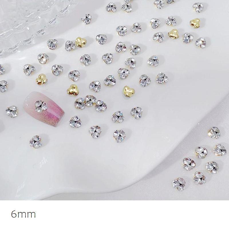 ネイルパーツ ラインストーン 10個セット 選べるサイズ 3mm 4mm 5mm