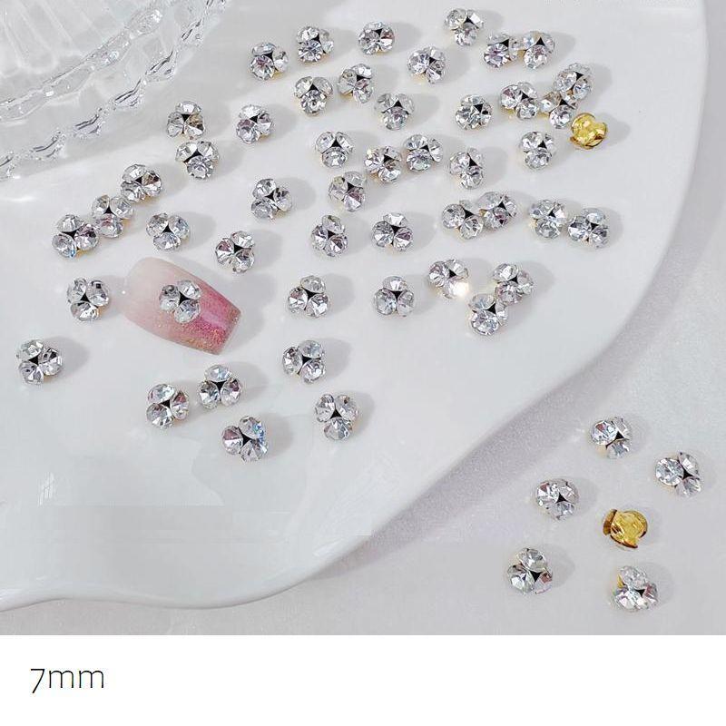 ネイルパーツ ラインストーン 10個セット 選べるサイズ 3mm 4mm 5mm