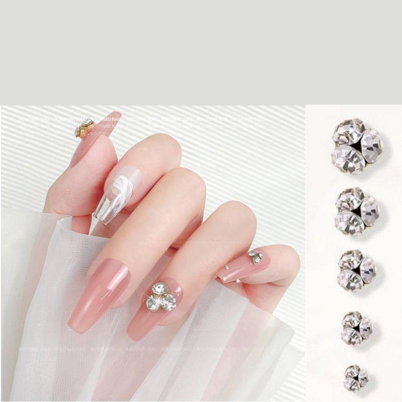 ネイルパーツ ラインストーン 10個セット 選べるサイズ 3mm 4mm 5mm