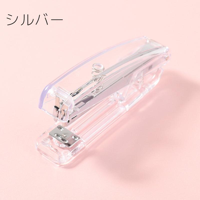 plusnao（プラスナオ） ホッチキス ステープラー ホチキス 透明 クリア