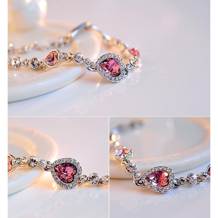 plusnao ブレスレット レディース アクセサリー ハート 華やか