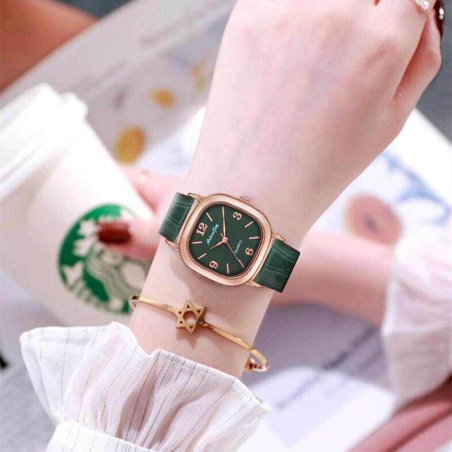 plusnao（プラスナオ） 腕時計 レディース リストウォッチ PU スクエア