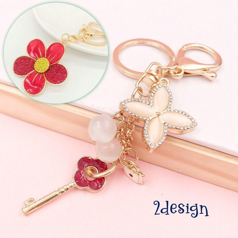 キーホルダー キーリング バッグチャーム キーチャーム レディース 女性 キーチェーン クローバー かわいい 揺れる フラワー ラインストーン キラキ Zak プラスナオyahoo 店 通販 Yahoo ショッピング