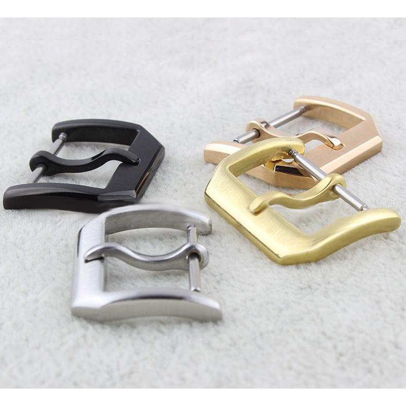 plusnao ピンバックル 尾錠 18mm メンズ ボーイズ 皮バンド用 レザー