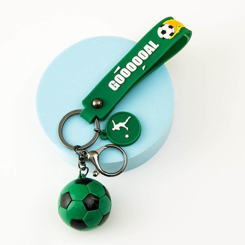 ❌サッカー好き(❀ᴗ͈ˬᴗ͈)新品\"キーホルダー 卸売カスタム3Dミニサッカーキーホルダーサッカーキーホルダー